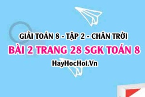 Bài 2 trang 28 Toán 8 Tập 2 Chân trời sáng tạo: Độ dài đoạn thẳng